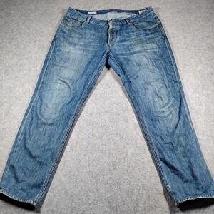 Brunello Cucinelli Mens Traditional Fit Blue Cotton Jeans Made in Italy 50 US 36